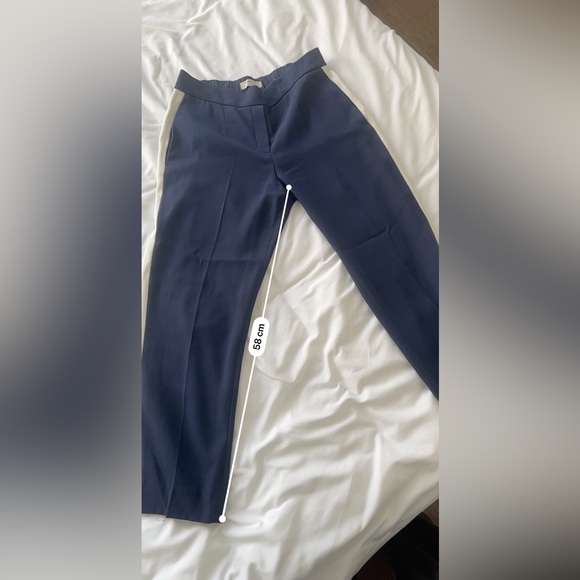 Navy Babaton dress pant with stripe - Picture 7 of 8